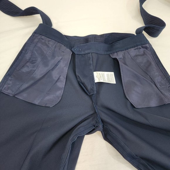 BANANA REPUBLIC Trendy Navy Wide Leg Crop Preppy Belted Pants Size 12 New NO Tag - Picture 8 of 16